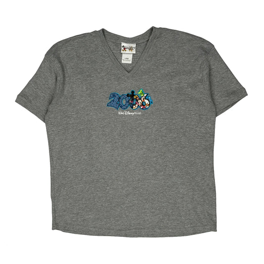 Vintage Walt Disney World 2016 Disney Graphic T-Shirt - Large Grey Cotton Blend