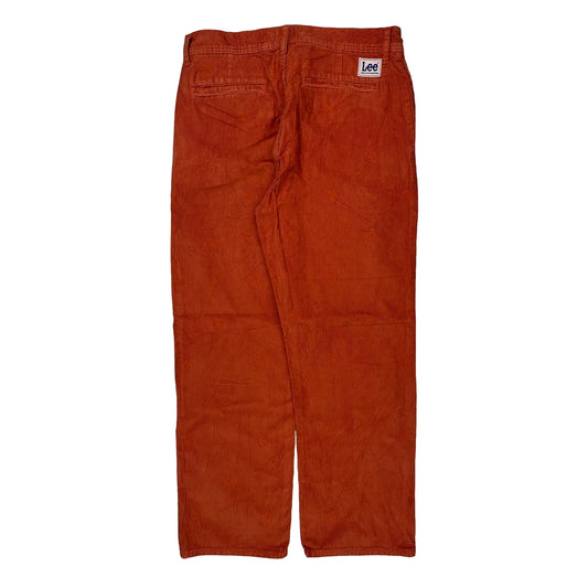 Vintage Lee Cord Pants - 32″ Waist Orange Corduroy