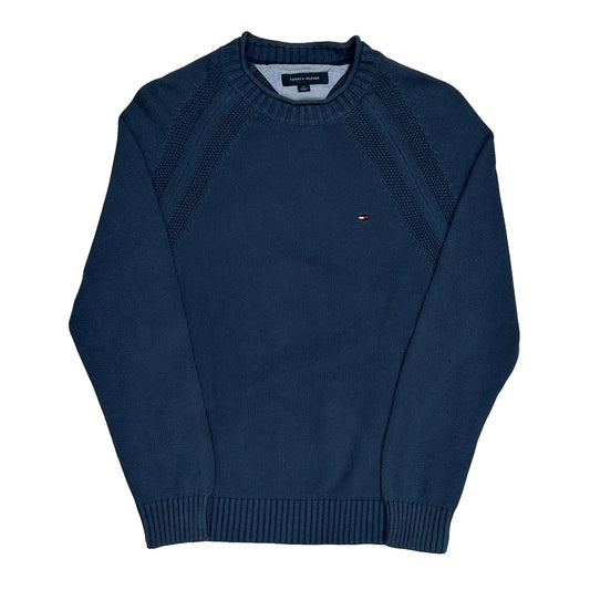 Tommy Hilfiger Jumper - Small Blue Cotton