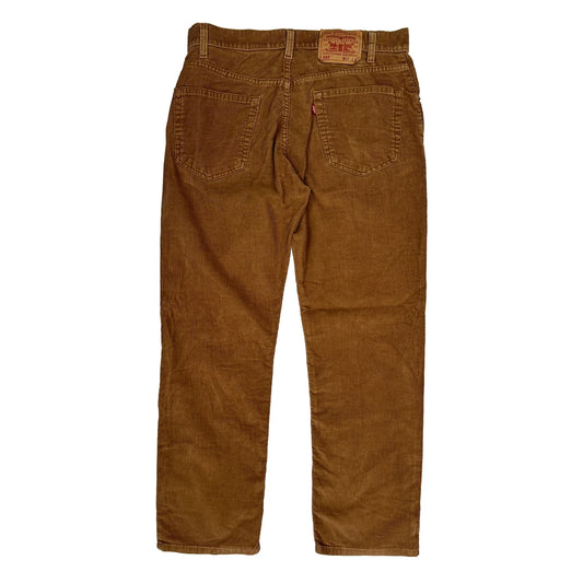 Levis Jeans - 33W 30L Brown Cotton Blend