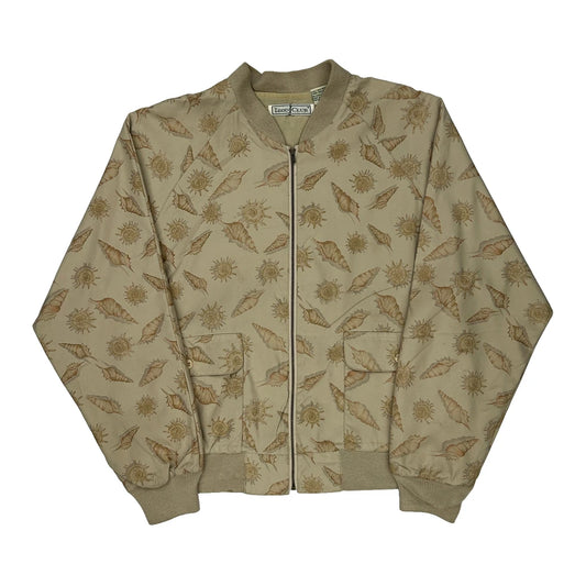 Izod Shell Jacket - Small Beige Polyester