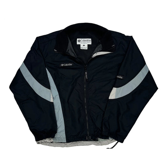 Columbia Windbreaker - Large Black Polyester