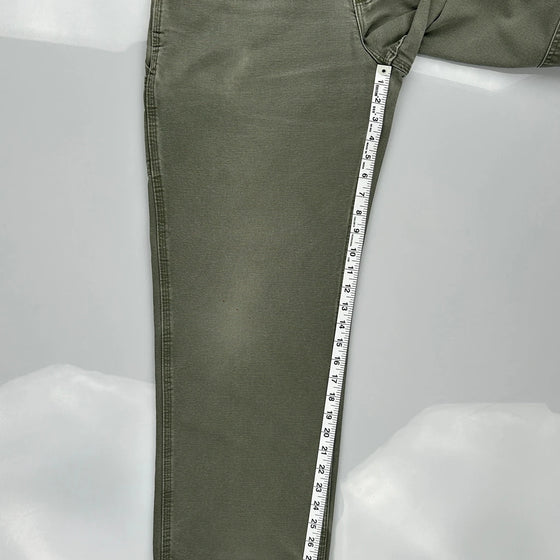 Loose Original Fit Carhartt Carpenter Trousers - 34″ Waist Khaki Cotton