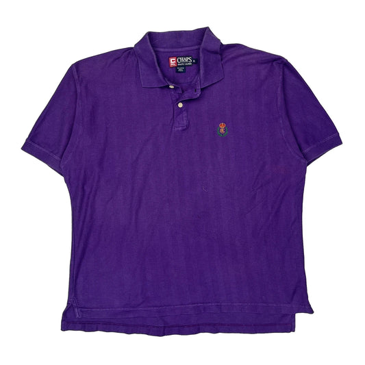 Chaps Ralph Lauren Polo Shirt - XL Purple Cotton