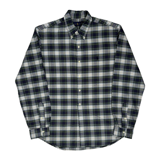 Ralph Lauren Checked Shirt - Large Green Cotton