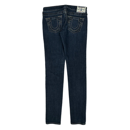 Vintage True Religion Skinny Jeans - 28W UK 6 Dark Wash Denim