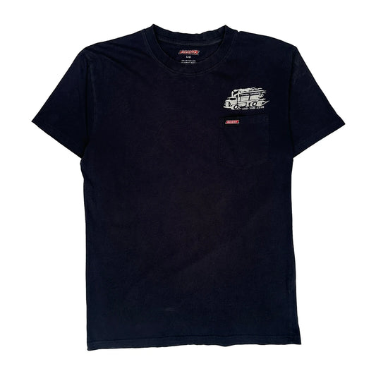 Vintage Dickies T-Shirt - Large Black Cotton