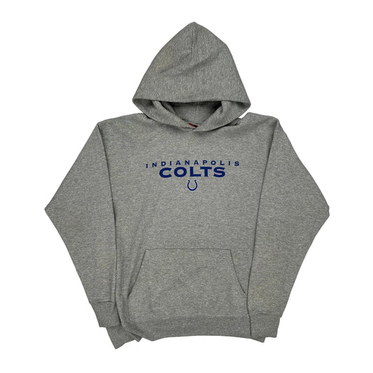 Indianapolis Colts Nfl Hoodie - Large Grey Cotton