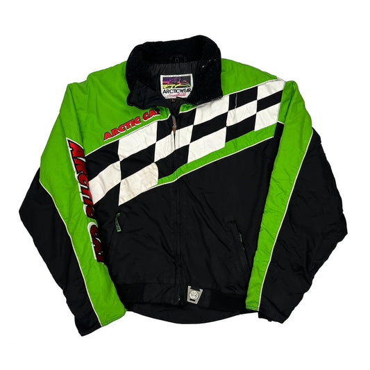 Conquer The Cold Arctic Wear Graphic Ski Jacket - Large White Polyester