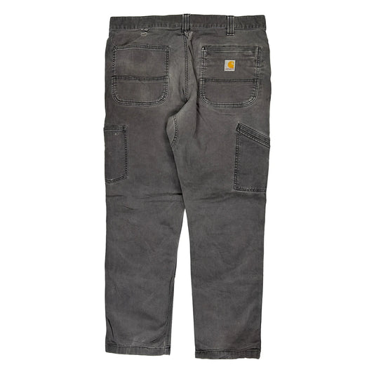 Carhartt Carpenter Trousers - 35W 32L Grey Cotton
