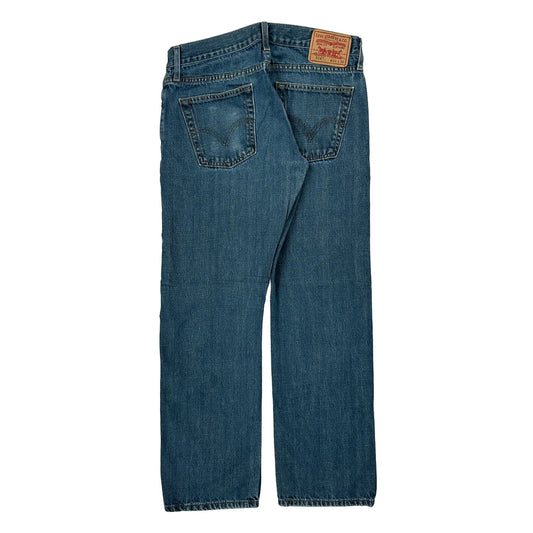 514 Levis Slim Jeans - 32W 30L Blue Cotton