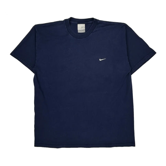 Vintage Nike T-Shirt - Large Navy Cotton