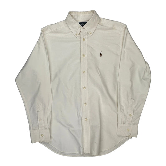 Age 10-11 Ralph Lauren Shirt - Medium Cream Cotton