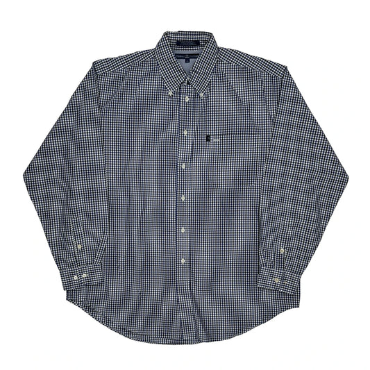 Tommy Hilfiger Checked Shirt - Large Blue Cotton