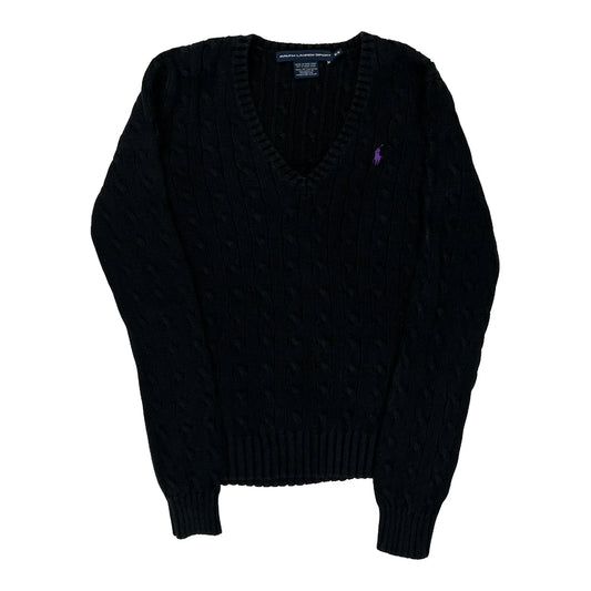 Ralph Lauren Sport Jumper - Medium Black Cotton