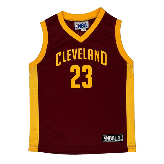Age 6-7 Cleveland Nba Nba Jersey - Small Burgundy Polyester