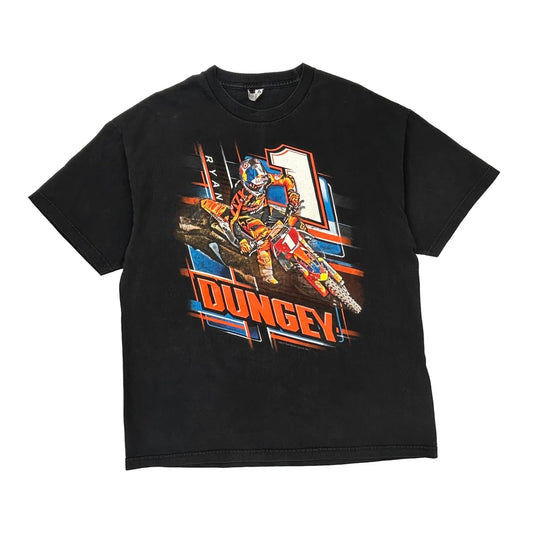 Motocross Dungey Alstyle Graphic T-Shirt - XL Black Cotton