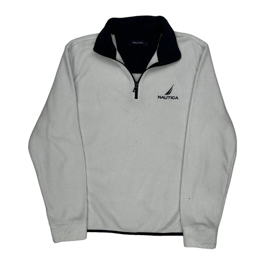 Nautica 1/4 Zip - Medium White Polyester