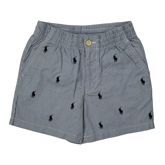 Age 6-7 Polo By Ralph Lauren Striped Shorts - Small Blue Cotton