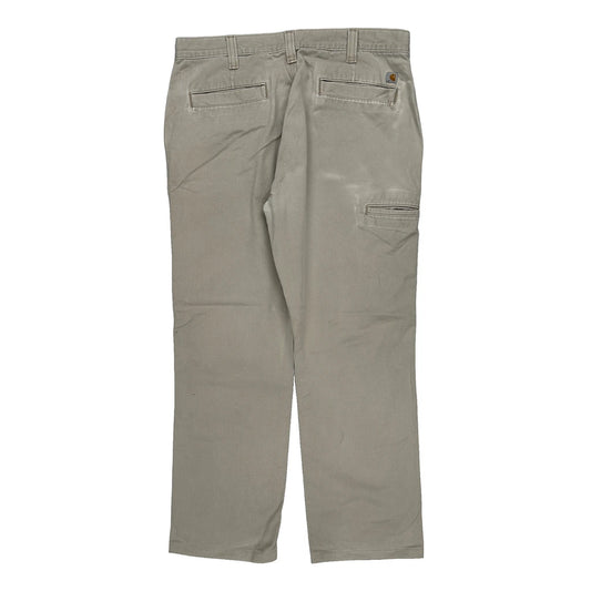 Carhartt Trousers - 36W 29L Beige Cotton