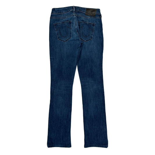 True Religion Boot Cut Jeans - 30W UK 8 Blue Cotton