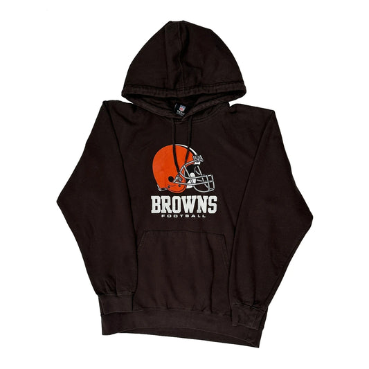 Cleveland Browns N.F.L. Team Apparel Graphic Hoodie - Small Brown Cotton