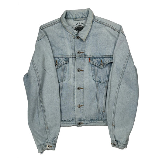 Orange Tab Levis Denim Jacket - Large Light Wash Denim