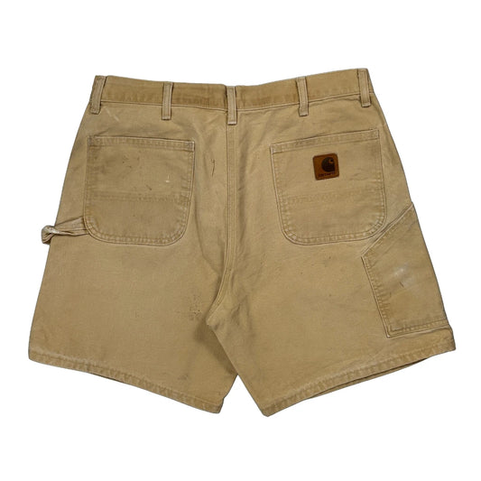 Workwear Carhartt Carpenter Shorts - 35W 8L Beige Cotton