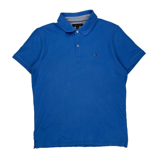 Tommy Hilfiger Slim Fit Polo Shirt - XL Blue Cotton