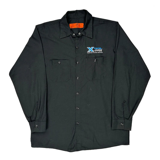 Vintage Red Kap Shirt - Large Black Polyester Blend