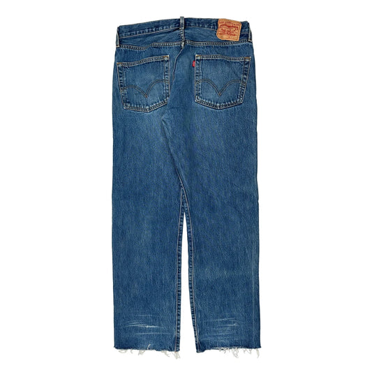501 Levis Jeans - 34W 32L Blue Cotton