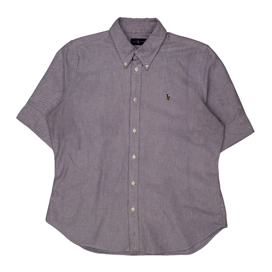 Ralph Lauren Short Sleeve Shirt - XL Purple Cotton