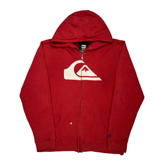 Quiksilver Hoodie - Medium Red Cotton