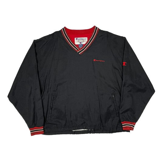 Vintage Authentic Athletic Apparel Champion Windbreaker - XL Red Nylon