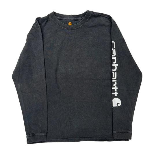 Carhartt Long Sleeve T-Shirt - Medium Black Cotton