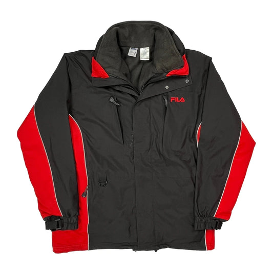 None Fila Ski Jacket - Large Black Polyester