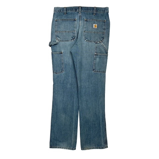 Carhartt Carpenter Jeans - 34W 34L Blue Cotton Blend