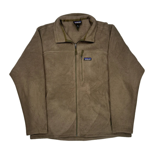 Synchilla Patagonia Fleece Jacket - 2XL Khaki Polyester