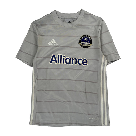 13-14 Years Alliance Cincinnati Adidas Football Shirt - Large Grey Polyester