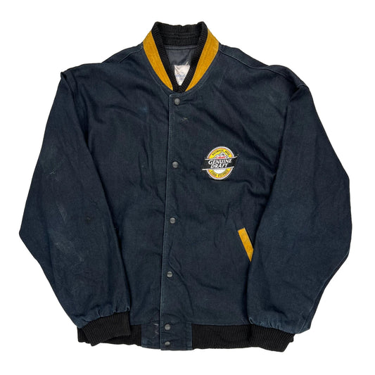 Brockum Jacket - Large Blue Cotton Blend