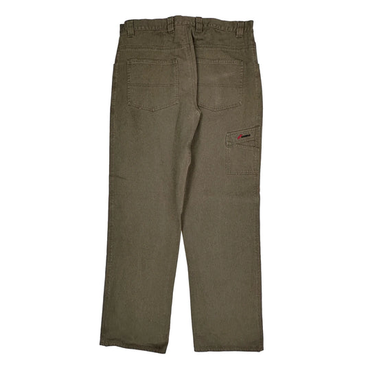 Sickle Cargo Trousers - 34W 30L Khaki Cotton
