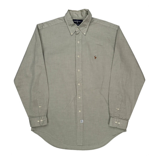 Yarmouth Ralph Lauren Shirt - Large Gray Cotton