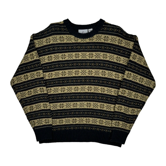 Farah Striped Jumper - Small Beige Acrylic