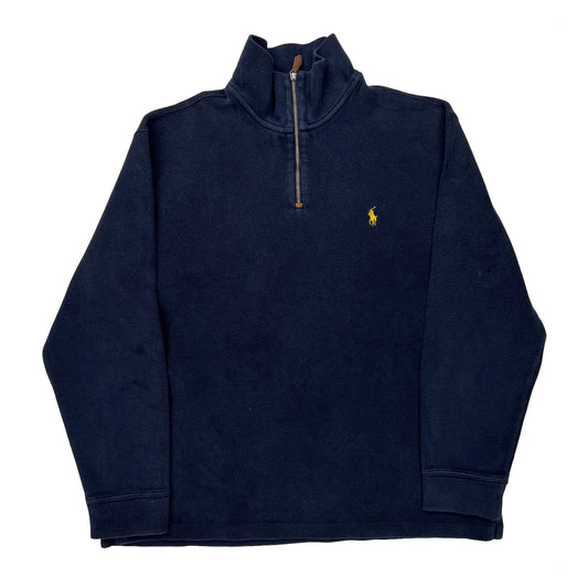Polo By Ralph Lauren 1/4 Zip - XL Navy Cotton