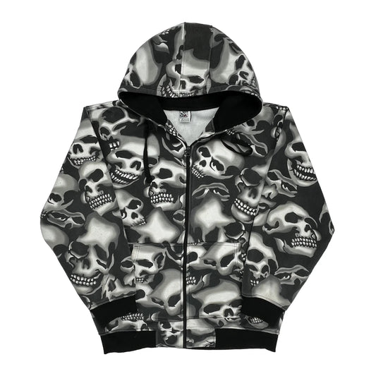 Skull Aop Beyond The Limit Graphic Hoodie - XL Black Polyester