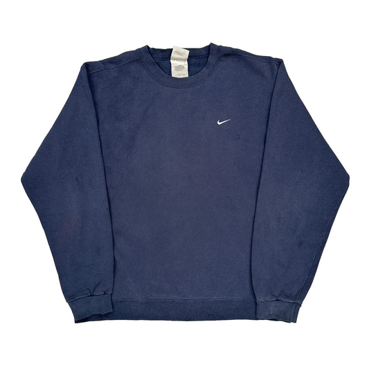 Made In USA Nike Sweatshirt - XL Navy Cotton