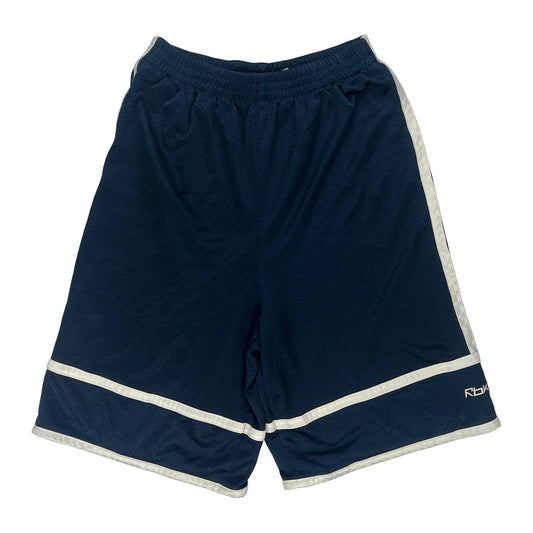 Reebok Sport Shorts - Large Blue Polyester