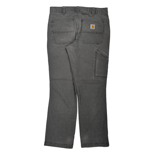 Carhartt Carpenter Trousers - 32W 30L Grey Cotton