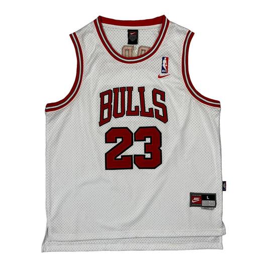 Chicago Bulls Nike Nba Jersey - Large White Polyester