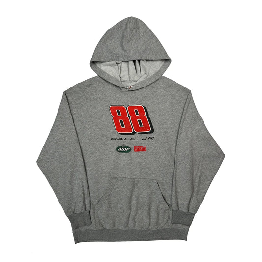 Dale Jr Winners Circle Nascar Hoodie - XL Grey Cotton Blend